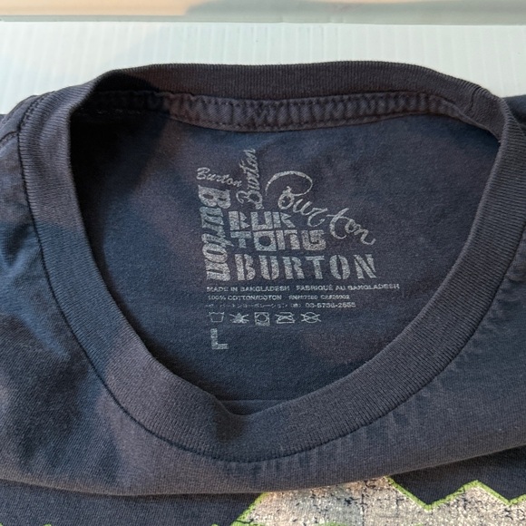 Burton Blue T-Shirt with Mountain Graphic - Picture 2 of 6